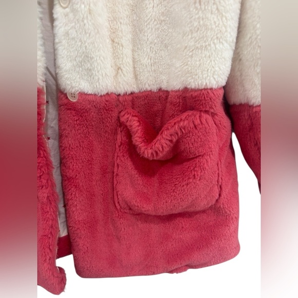 Boden Mini Boden Faux Fur Color Block Two Toned Jacket 11-12 years - Picture 2 of 7